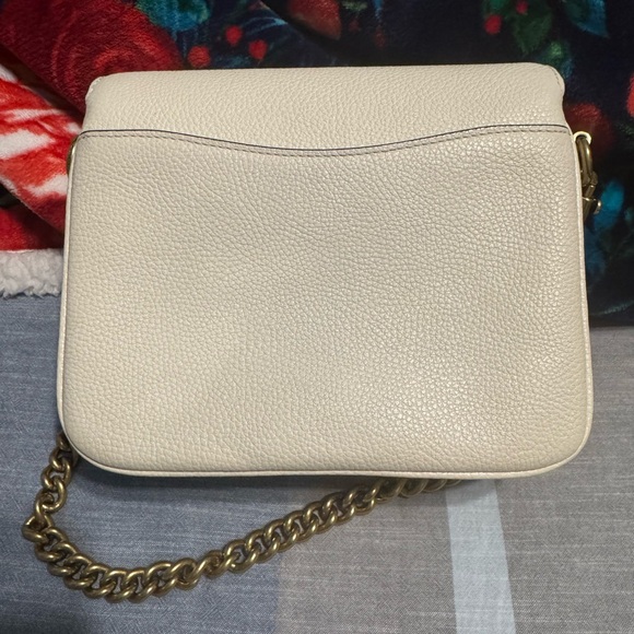 Coach Cassie 19 Cream Leather Shoulder Bag - Picture 2 of 8